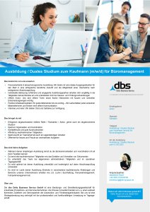 Delta Business Service GmbH -> zum Ausbildungsangebot -> zum Ausdrucken 
